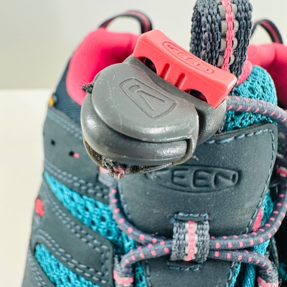 Keen Waterproof Hiking Trail Shoes Athletic Comfort Walking Blue Pink 5‎ - Picture 5 of 10